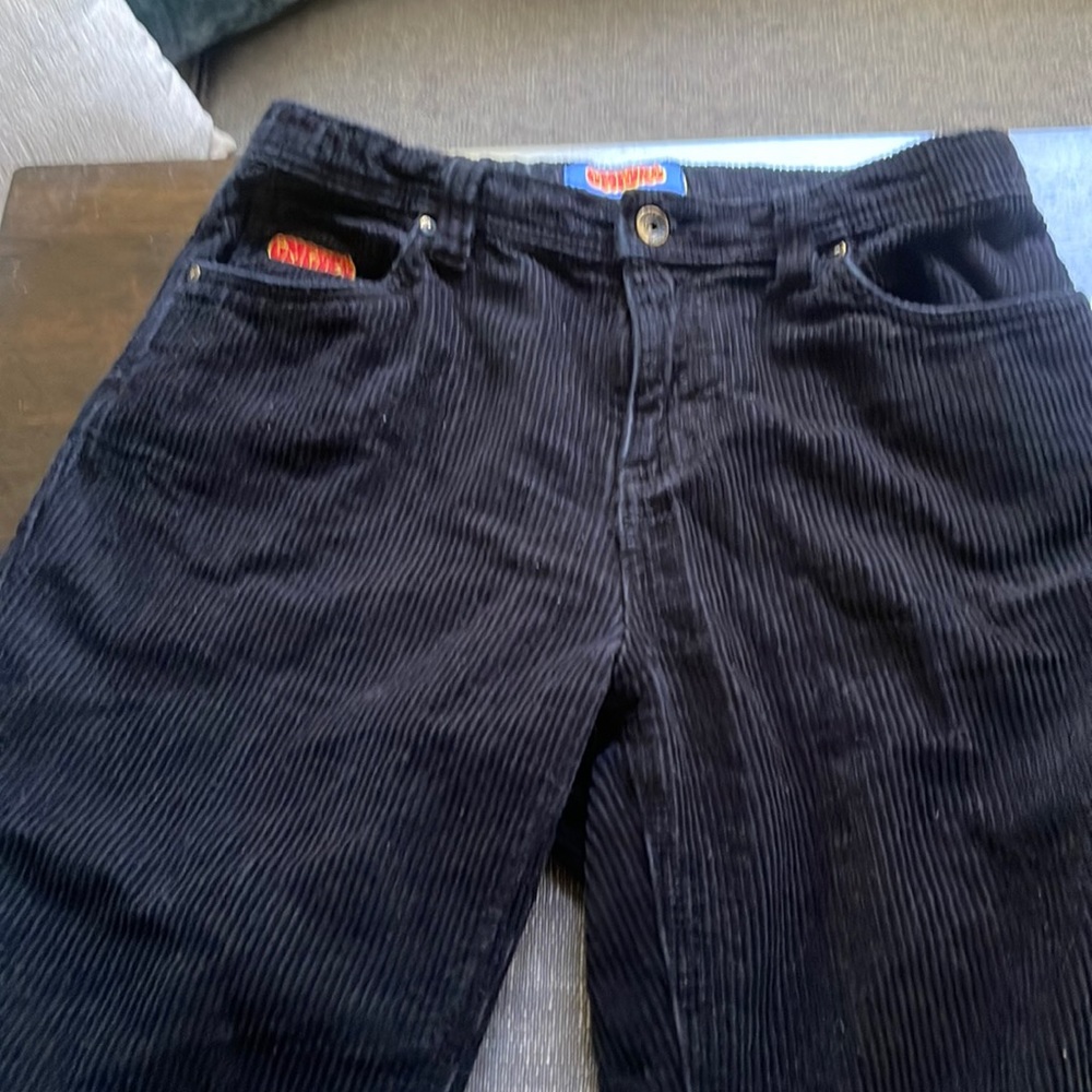 Empyre loose fit corduroy skate pants black